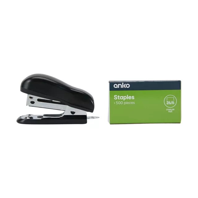 Mini Stapler Set 500 of 26/6 Staples For Home School Stationery Office Supplies