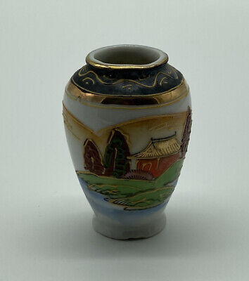 Porzellan Vase Blumenvase von Bretschneider mit Japanischem Muster 