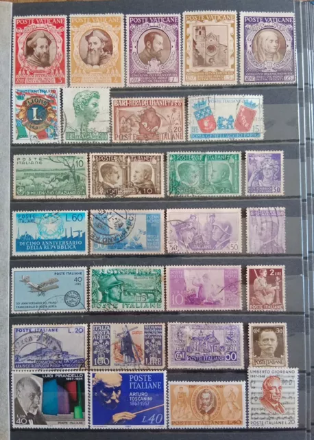ITALY - Mixed Lot of 29 Stamps Most Good Used Nice Lot (5).