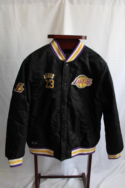 Primark Mens NBA LA Lakers Bomber Varsity Jacket James #6 - Large - Black