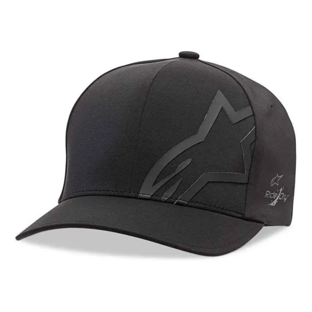 Alpinestars Corp Shift Delta Mens Flexfit Hats - Black - Small/Medium