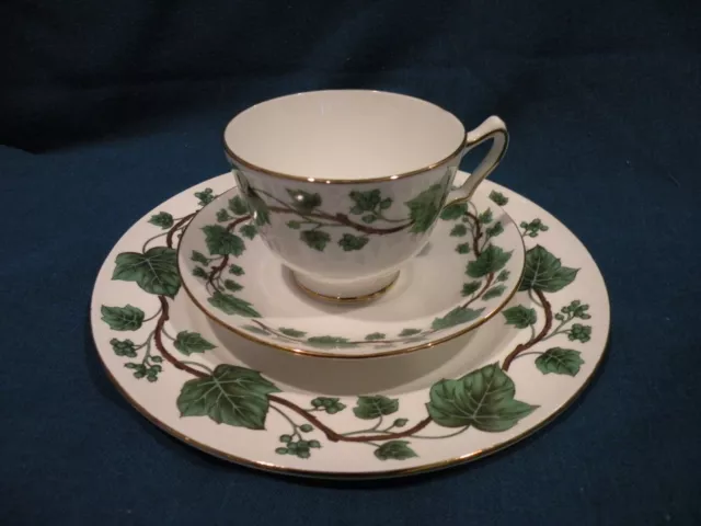 Crown Staffordshire " Green Ivy" 3 piece Luncheon set