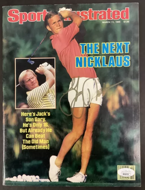 Gary Nicklaus Signed Sports Illustrated 3/11/85 Jack No Label PGA Golf Auto JSA