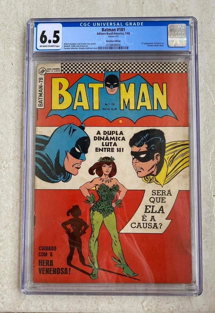 Batman 181 CGC 6.5 1St App Poison Ivy Foreign Key Brazil Edition Portuguese