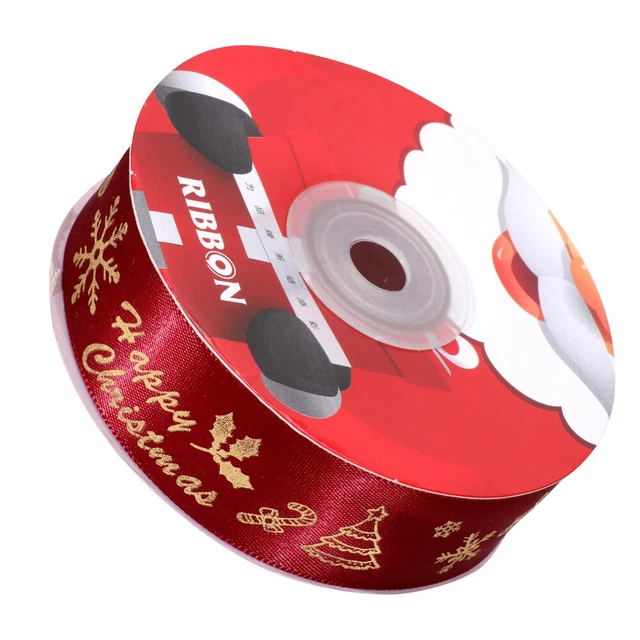 1pc Christmas Ribbons Trims Wired Weihnachten Band Weihnachten Verpackung Band S