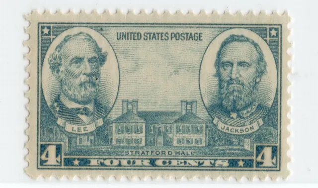 ROBERT E LEE ~ JACKSON * CIVIL WAR GENERALS ** Vintage U.S. Postage Stamp Mint