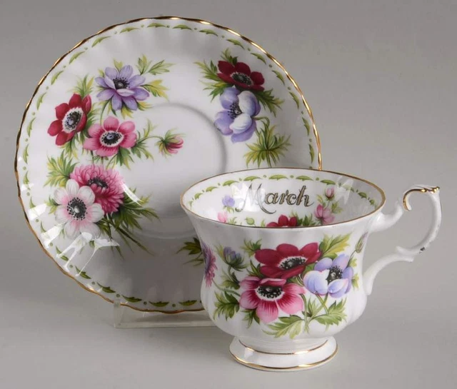 Royal Albert Flower of The Month  Cup & Saucer 6439923