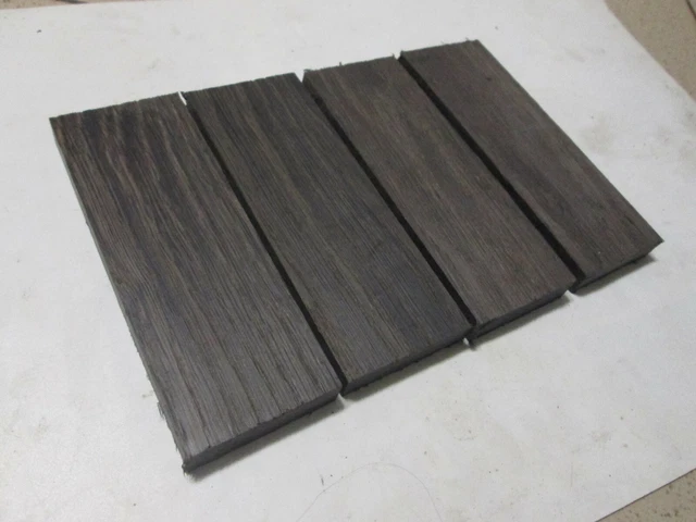 4pcs lot Bog Oak morta wood Woodturning/ (50*12*135mm) 1000-5800 Years Old