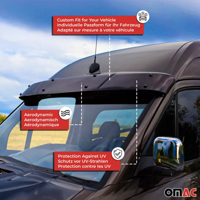 Sonnenblende äußeren Außensonnenblende für Ford Transit 2000-2014 Acryl 3