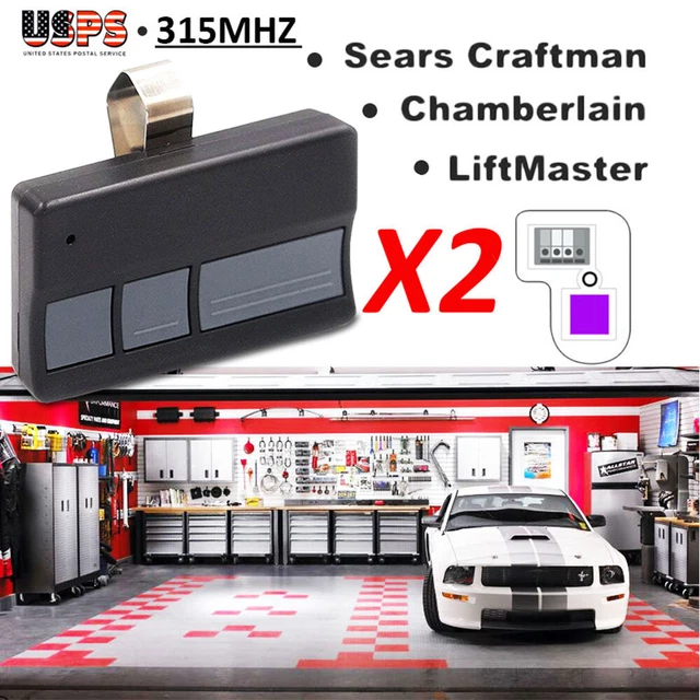 1/2 For LiftMaster Sears Chamberlain 371LM  Garage Remote 950cd 953cd 950d 953d