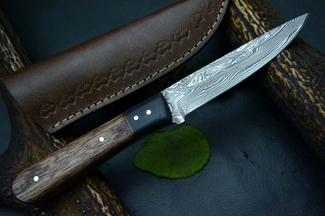 Custom 8.7"OAL Hand Forged Damascus Steel Hunting Knife Handmade (Q314-E) 3
