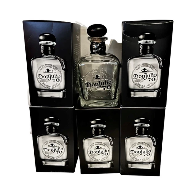 10 DON JULIO 70th Anniversary Empty Cris Anejo Tequila 10 Bottles w