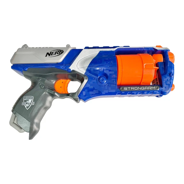NERF NSTRIKE ELITE Strongarm Toy Dart Gun Blaster with Rotating Barrel