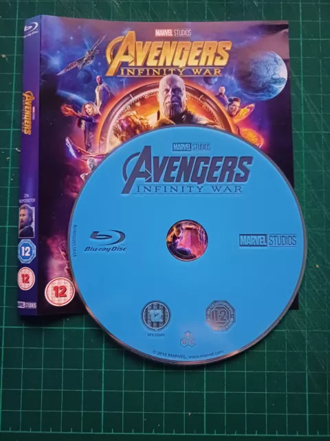 Avengers: Infinity War - Blu-ray - 2018 - Disc & Sleeve Only - Free P&P