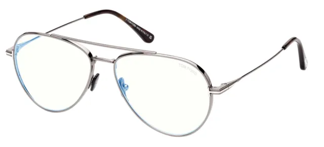 Occhiali da Vista Tom Ford FT 5800-B BLUE BLOCK ANTHRACITE/BLUE FILTER 56/15/145