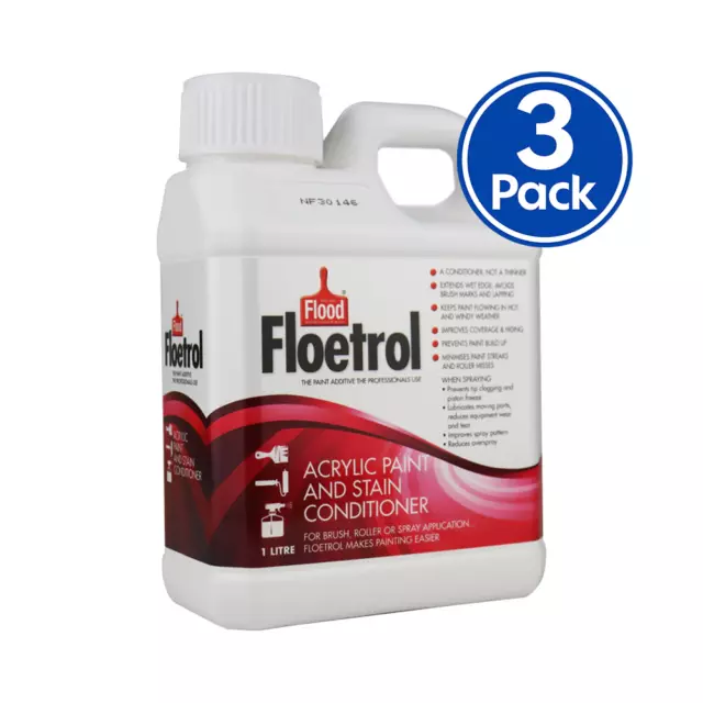 FLOOD/PPG Pack of 4 FLD6 Floetrol Paint Conditioner Additive - 4 Gallons, The Paint People
