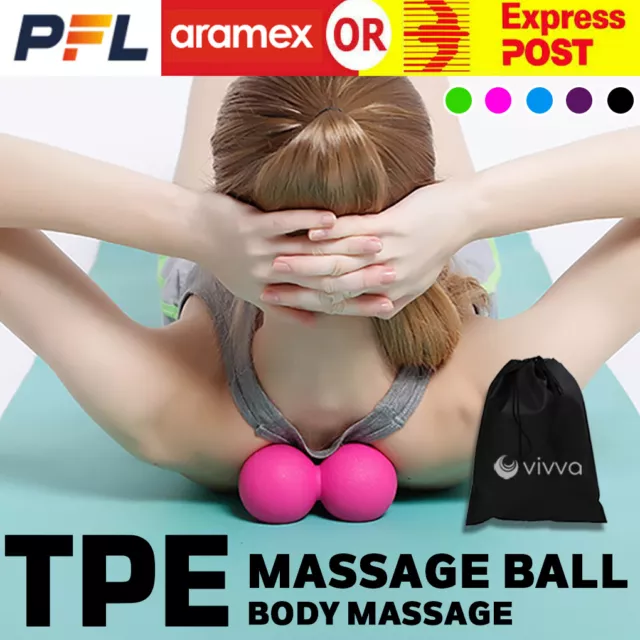 Peanut Lacrosse Ball Solid Mobility Massage Ball Myofascial Trigger Point Relax