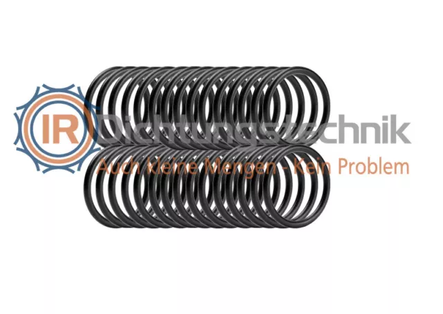 O-Ring Nullring Rundring 20,0 x 1,5 mm NBR 70 Shore A schwarz (30 St.)