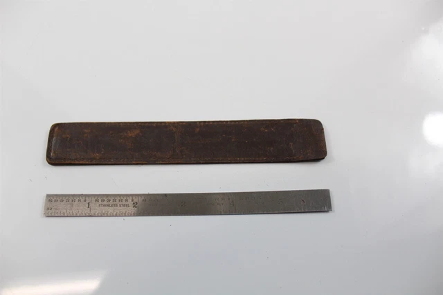 Machinist Stainless Steel Pocket Ruler 6" With Leather Sheath