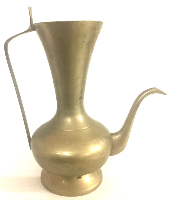 VINTAGE LOBECO BRASS Pitcher Tea Pot Lamp Prop Retro Genie Kettle Korea
