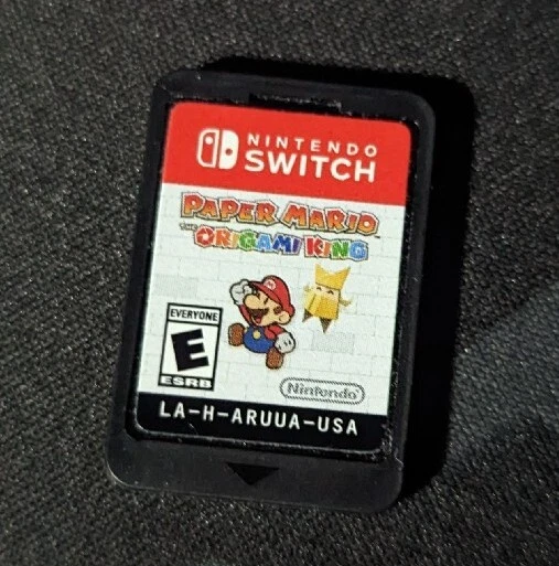 PAPER MARIO THE Origami King Nintendo Switch Good Label Game Cartridge