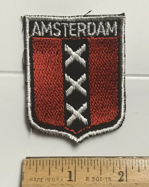 Norwegian Army Patch Netherlands Amsterdam Flag Patch - Embroidered, Iron-On, For Backpack, Jacket, Or Hat Backpack Patches