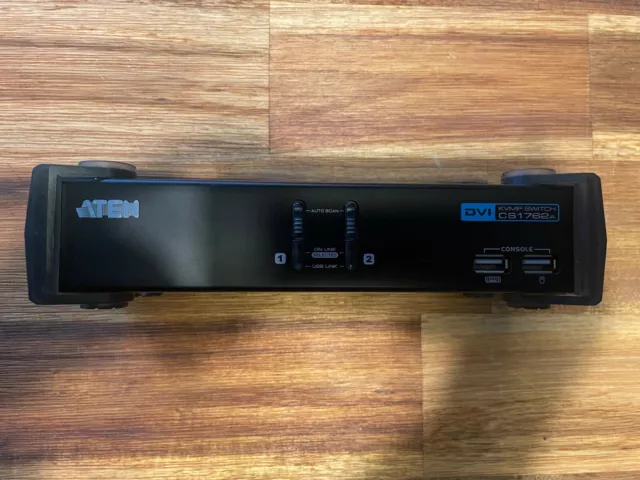 Aten DVI CS1762A-KVMP Switch no PWR AS IS