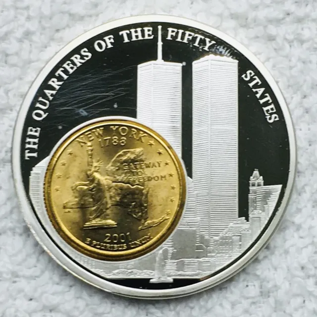 The Quarters Of The 50 States Commemorative Medallion 2001 New York