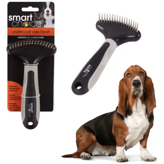 Undercoat Rake for Tangled Fur Dog Pet Grooming Brush Dematting Comb