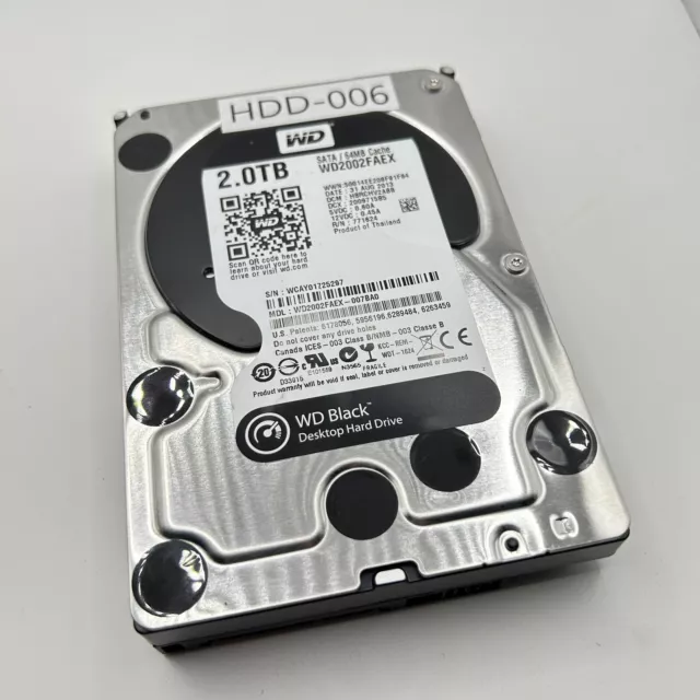 Western Digital WD Black Desktop HDD 2TB ST2000DM008