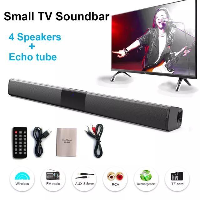 Bluetooth5.3 TWS Soundbar für TV Heimkino 360 3D Surround Subwoofer Lautsprecher