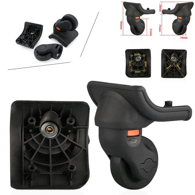 Luggage Suitcase Wheel Replacement 360 Spinner Repair Mute Wheels Swivel Casters