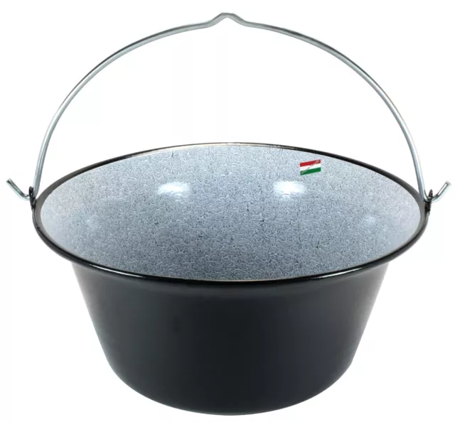 Gulaschkessel Emaille 22 L ungarischer Gulaschtopf Feuertopf Suppenkessel, Topf Gulaschkessel Emaille 22 L ungarischer Gulaschtopf Feuertopf Suppenkessel, Topf