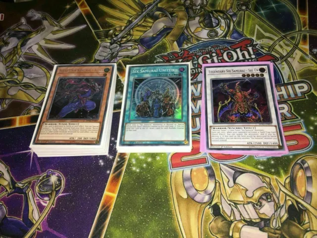 Yu-Gi-Oh 40 Card Complete Six Samurai Deck Tournament Ready + Extra Bonus