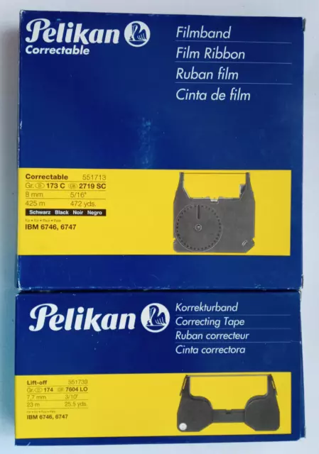 1x PELIKAN Film Farbband correctable GR. 173c + 1x LIFT-OFF f. IBM 7646, 6747