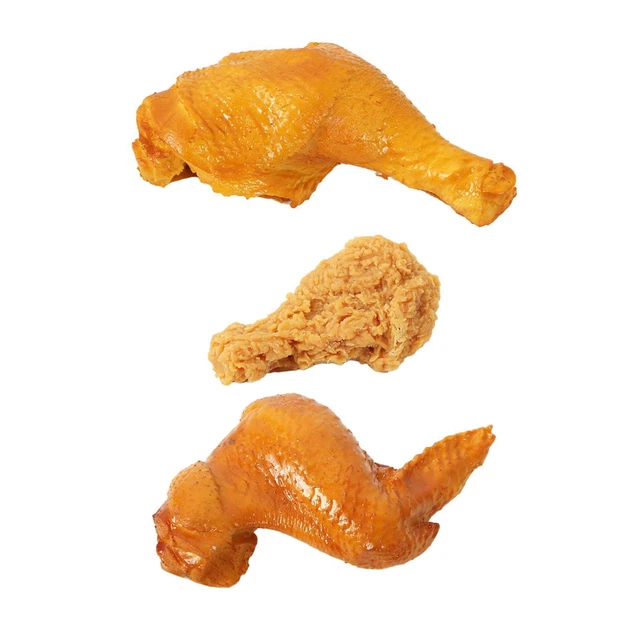Cuisse De Poulet Factice Toddmomy En PVC Réaliste - Accessoire Déco Pour Halloween, Photo, Vitrine Alimentaire - Stable, Lavable, Résiste Aux Enfants