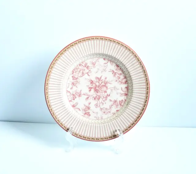 ROYAL DOULTON Studio Provence 6 Salad Plates TC 1289 Red Fruit Flowers Gold Rope
