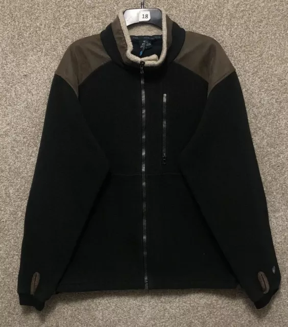 KUHL Alpenwurx Fleece Jacket Mens Full Zip Thumbhole Large Sherpa Gorpcore