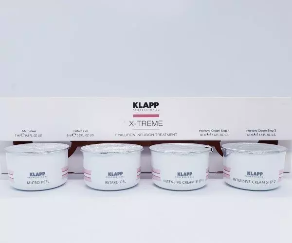 KLAPP x-treme Kit de 4 traitements infusion hyaluronique pour peau mature