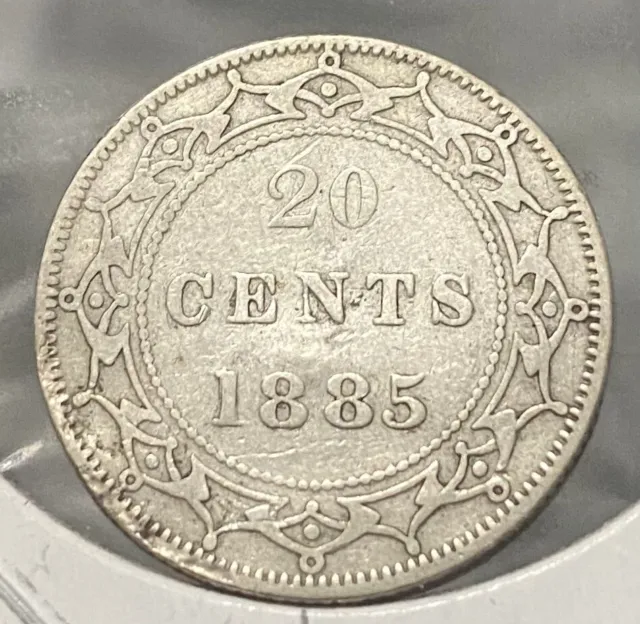 1885 Newfoundland 20 Cents