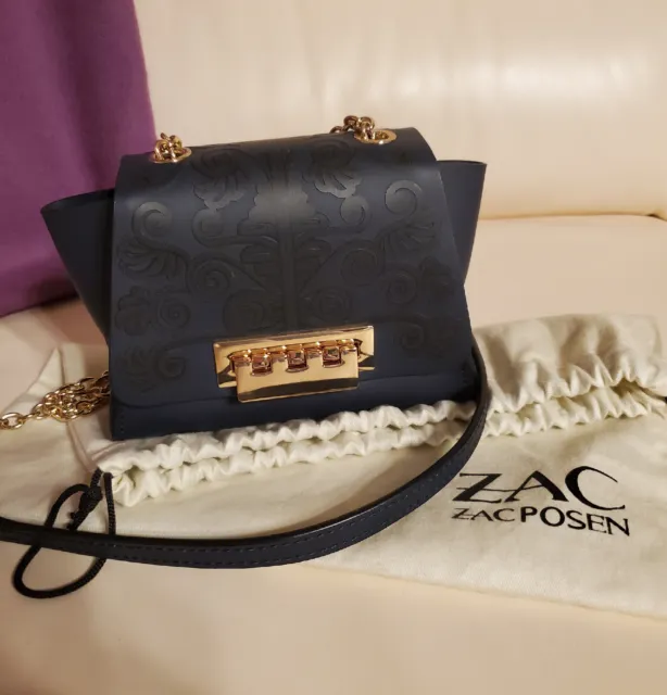 Zac Posen Eartha Mini Chain Leather Crossbody Bag