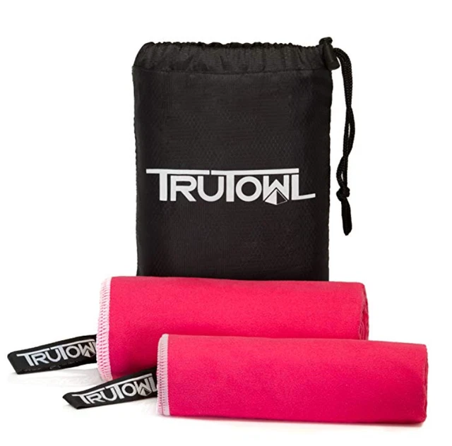 Microfiber Travel Towel w/Free Sports Towel - Compact, Lightweight, Quick Drying