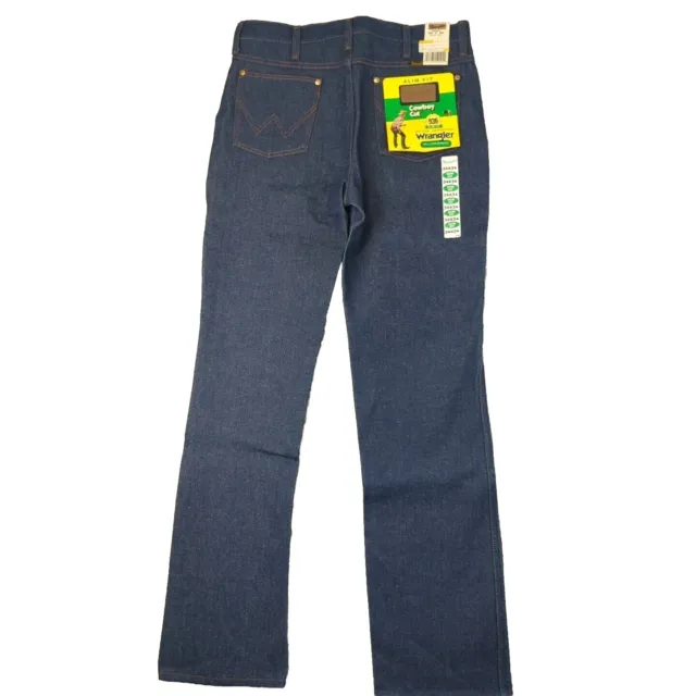 Vintage Deadstock Wrangler 936DEN Cowboy Cut Rigid Slim Fit Jeans Men 34x34 NOS
