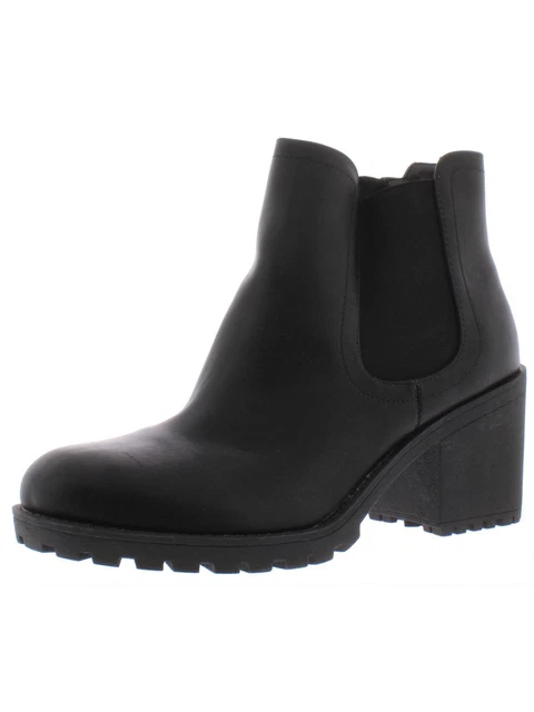 American Rag Women's Morghan Faux Leather Round Toe Booties Black Size 8 M