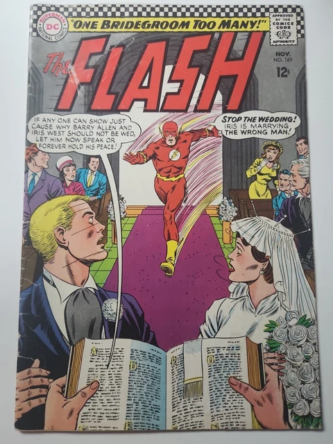 THE FLASH #165, (1966, DC) "One Bridegroom Too Many!" (VG- 3.5 Condition)
