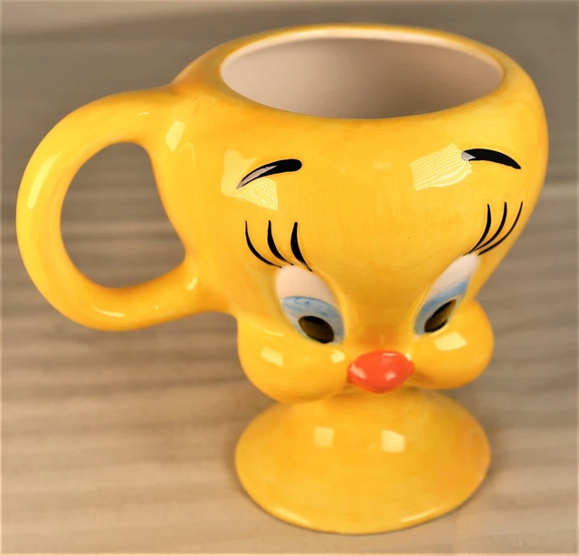 LOONEY TUNES Tweety Bird 3D Pedestal Mug Houston Harvest Warner Bros 2000