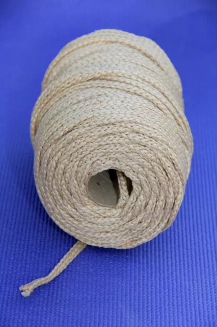 Vintage Open Macrame Craft Cord Twisted String - Tan/Beige Large Roll