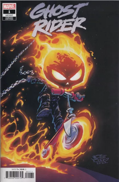 GHOST RIDER #1 (SKOTTIE YOUNG VARIANT)(2022) COMIC BOOK ~ Marvel