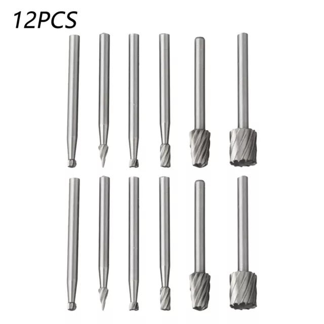 Ensemble de forets HSS robustes kit de 12 pièces pour fraisage de sculpture boi