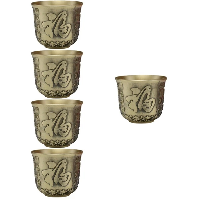 5x tasse décorative en cuivre à thé tasse décorative en cuivre pour maison de th